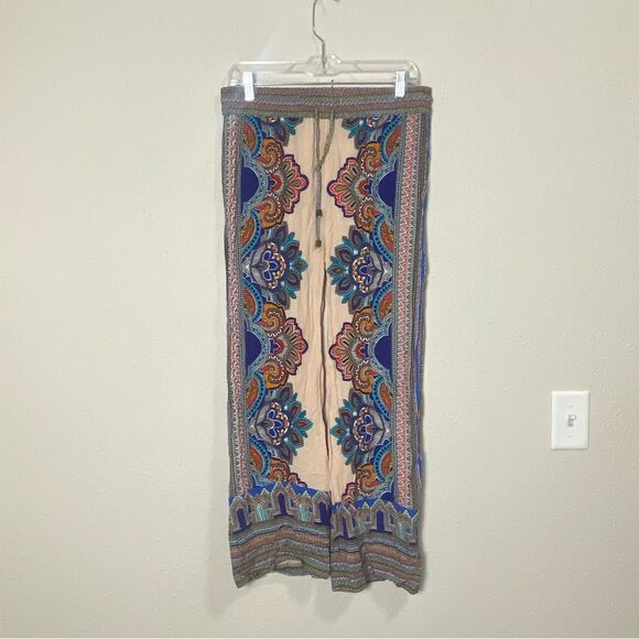 Cynthia Rowley 100% Rayon Boho Hippie Casual Moroccan Pants Women's Size M - Picture 2 of 8